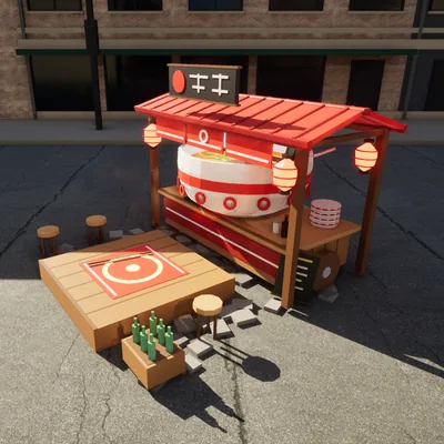 Ramen stall furnace
